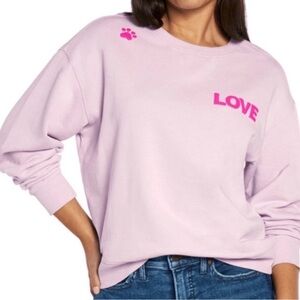 Wildfox Light Pink Love Sweatshirt